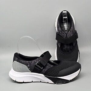 Alegria Atlis Poppy Pop Black Women's Mesh Mary Jane Casual Sneakers Size 6.5